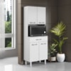 Paneleiro Torre Quente 4 Portas 1 Gaveta 172x61 cm Bali Branco ARMoveis