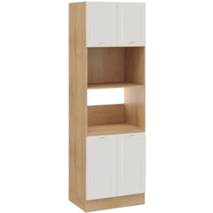 Paneleiro Torre Quente 4 Portas 218 cm CD384 Branco Dtall