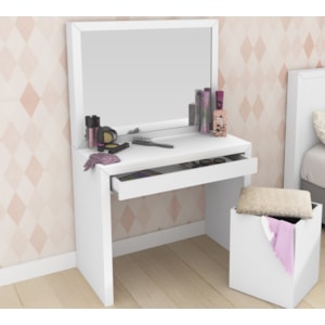 Penteadeira Com 01 Gaveta PE2000 Branca Tecno Mobili Penteadeira Com 01 Gaveta PE2000 Branca Tecno Mobili