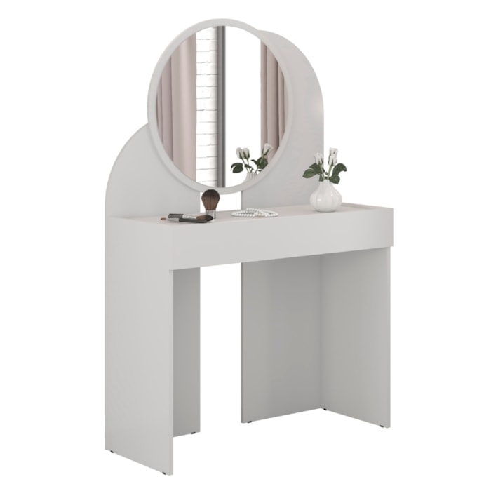 Penteadeira Espelho Camarim 90 cm Wish Branco BECHARA