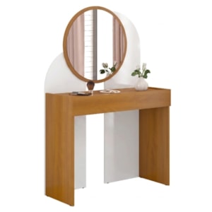 Penteadeira Espelho Camarim 90 cm Wish Naturalle Branco BECHARA