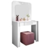 Penteadeira Espelho Camarim Rouge 90 cm Branco BECHARA