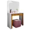 Penteadeira Espelho Camarim Rouge 90 cm Branco Naturalle BECHARA