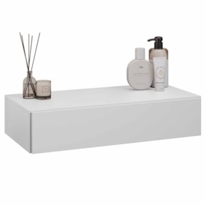 Penteadeira Suspensa Zoe BP 1 Gaveta 60 cm Branco Eratto Moveis