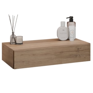 Penteadeira Suspensa Zoe BP 1 Gaveta 60 cm Freijo Eratto Moveis