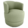 Poltrona Base Giratoria Marselha Boucle F494 Oliva Milani Store