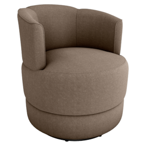 Poltrona Base Giratoria Marselha Boucle F498 Marrom Milani Store