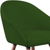 Poltrona Cadeira Decorativa Pes Madeira Adapt Veludo Verde Vazzano
