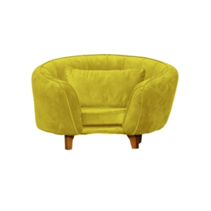 Poltrona Cama Caminha Pet Baby Laddi Veludo Amarelo Dvinn Poltrona Cama Caminha Pet Baby Laddi Veludo Amarelo Dvinn