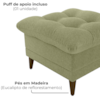 Poltrona De Amamentaçao E Puff Montreal Boucle F494 Oliva Milani Store