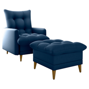 Poltrona De Amamentaçao E Puff Montreal Veludo Light Azul Milani Store Poltrona De Amamentaçao E Puff Montreal Veludo Light Azul Milani Store