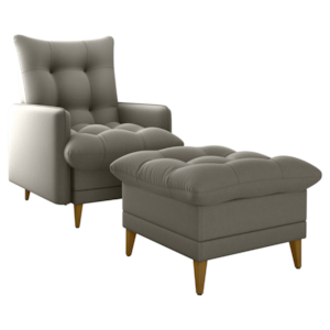 Poltrona De Amamentaçao E Puff Montreal Veludo Light Marrom Claro Milani Store Poltrona De Amamentaçao E Puff Montreal Veludo Light Marrom Claro Milani Store