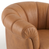 Poltrona Decorativa Alce Pes Madeira Courino TCS 727 MOLL