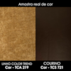 Poltrona Decorativa Alce Pes Madeira Linho Color Trend E Courino TCA 219 TCS 721 MOLL