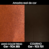 Poltrona Decorativa Alce Pes Madeira Linho Color Trend E Courino TCA 303 TCS 721 MOLL