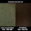 Poltrona Decorativa Alce Pes Madeira Linho Color Trend E Courino TCA 307 TCS 721 MOLL