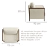 Poltrona Decorativa Ambar Braços Pes Em Madeira Boucle TCE 1010 MOLL