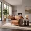 Poltrona Decorativa Ambar Braços Pes Em Madeira Courino TCS 727 MOLL