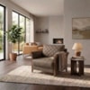 Poltrona Decorativa Ambar Braços Pes Em Madeira Courino TCS 729 MOLL