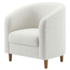 Poltrona Decorativa Aura Pes Madeira Boucle TCE 1010 MOLL