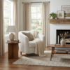 Poltrona Decorativa Aura Pes Madeira Boucle TCE 1010 MOLL