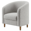 Poltrona Decorativa Aura Pes Madeira Boucle TCE 1018 MOLL