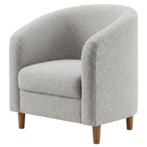 Poltrona Decorativa Aura Pes Madeira Boucle TCE 1018 MOLL