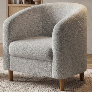 Poltrona Decorativa Aura Pes Madeira Boucle TCE 1018 MOLL