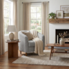 Poltrona Decorativa Aura Pes Madeira Boucle TCE 1018 MOLL