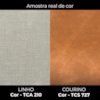 Poltrona Decorativa Aura Pes Madeira Linho E Courino TCA 210 TCS 727 MOLL