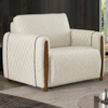 Poltrona Decorativa Aurora Pes Madeira Boucle TCE 1010 MOLL