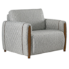 Poltrona Decorativa Aurora Pes Madeira Boucle TCE 1018 MOLL