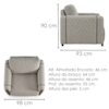 Poltrona Decorativa Aurora Pes Madeira Boucle TCE 1018 MOLL