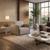 Poltrona Decorativa Aurora Pes Madeira Boucle TCE 1018 MOLL