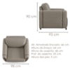 Poltrona Decorativa Aurora Pes Madeira Courino TCS 726 MOLL