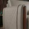 Poltrona Decorativa Aurora Pes Madeira Courino TCS 726 MOLL