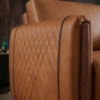 Poltrona Decorativa Aurora Pes Madeira Courino TCS 727 MOLL