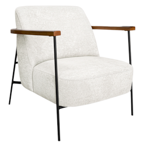 Poltrona Decorativa Base Em Aço Esra 88 cm Boucle 3300 Ezz