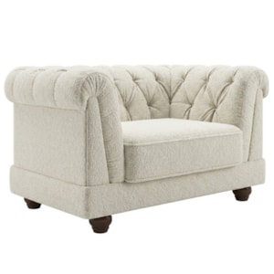 Poltrona Decorativa Capitone Acorde Pes MDF Boucle TCE 1010 MOLL