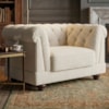 Poltrona Decorativa Capitone Acorde Pes MDF Boucle TCE 1010 MOLL