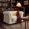 Poltrona Decorativa Capitone Acorde Pes MDF Boucle TCE 1010 MOLL