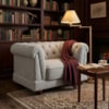 Poltrona Decorativa Capitone Acorde Pes MDF Boucle TCE 1018 MOLL