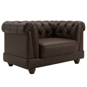 Poltrona Decorativa Capitone Acorde Pes MDF Courino TCS 721 MOLL