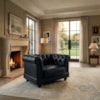 Poltrona Decorativa Capitone Acorde Pes MDF Courino TCS 724 MOLL