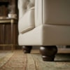 Poltrona Decorativa Capitone Acorde Pes MDF Courino TCS 725 MOLL