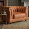 Poltrona Decorativa Capitone Acorde Pes MDF Courino TCS 727 MOLL