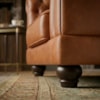 Poltrona Decorativa Capitone Acorde Pes MDF Courino TCS 727 MOLL