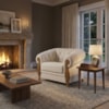 Poltrona Decorativa Capitone Milano Pes Madeira Boucle TCE 1010 MOLL