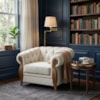 Poltrona Decorativa Capitone Milano Pes Madeira Boucle TCE 1010 MOLL