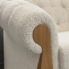 Poltrona Decorativa Capitone Milano Pes Madeira Boucle TCE 1010 MOLL